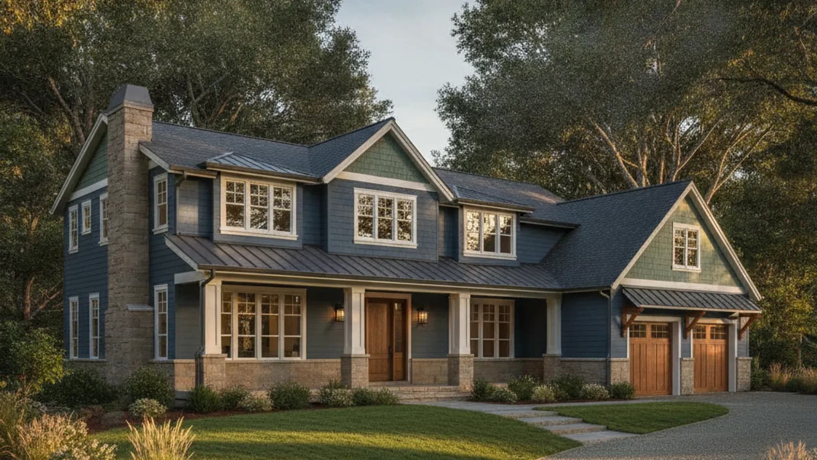 A premium Northern California home clad in fiber cement with a rich factory color finish
