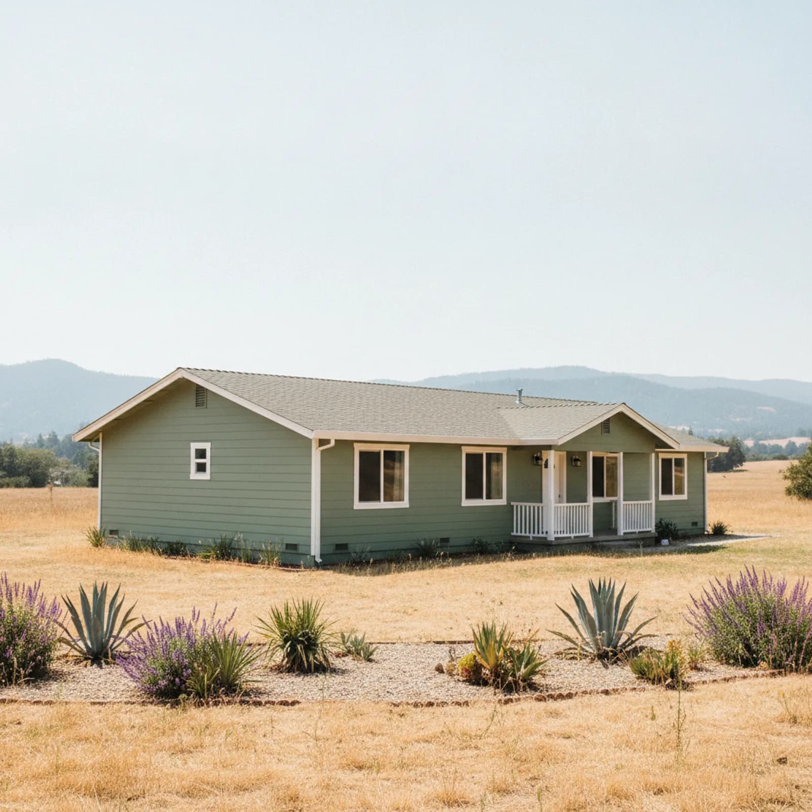 Fiber cement re-side, Anderson CA Heat-durable fiber cement siding on a valley home in Anderson California