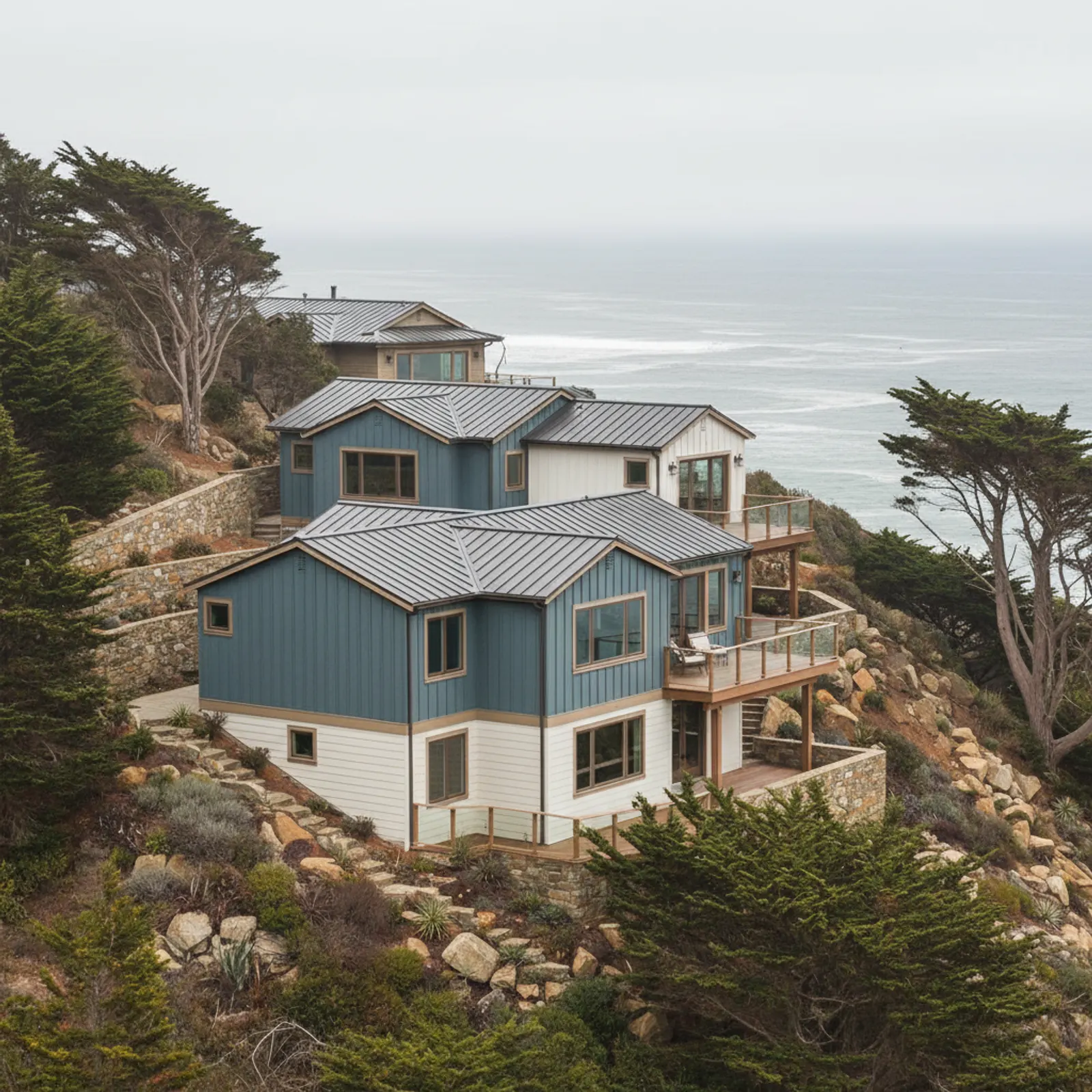 James Hardie Siding in Aptos, CA James Hardie Siding for coastal and hillside custom homes in Aptos, California