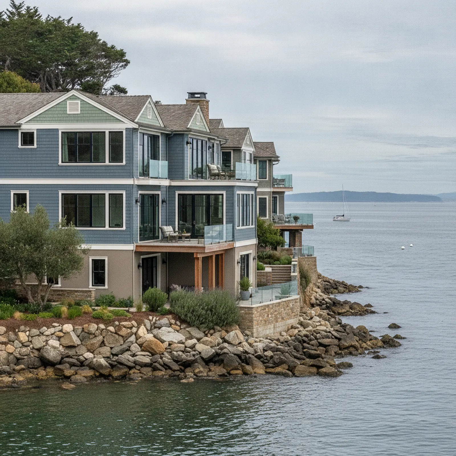 Fiber Cement Siding in Belvedere, CA Fiber Cement Siding for waterfront and hillside estates in Belvedere, California