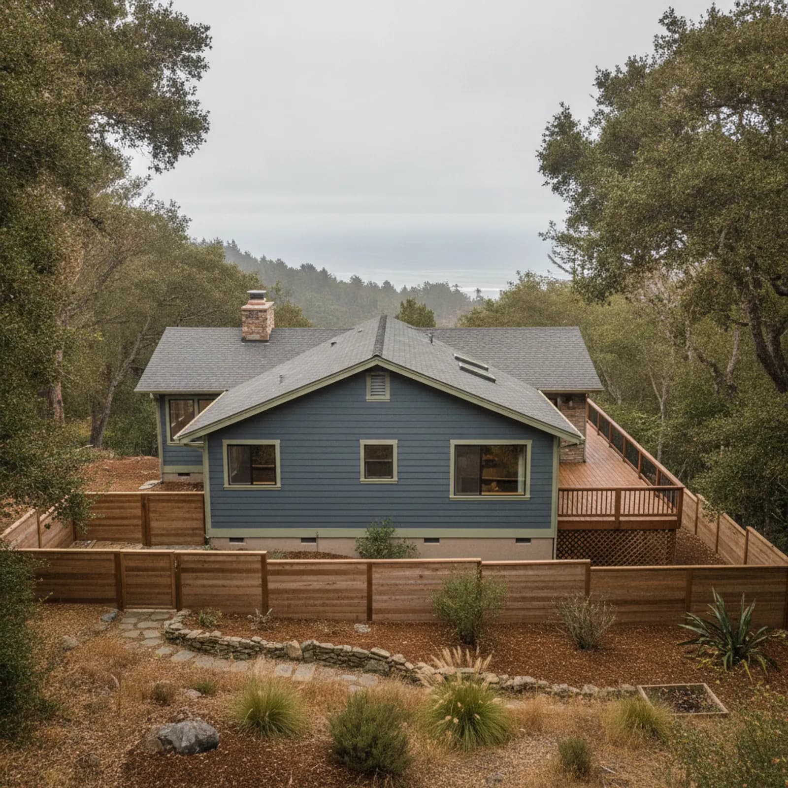Siding in Bonny Doon, CA Siding for Santa Cruz Mountains ridge and forest homes in Bonny Doon, California