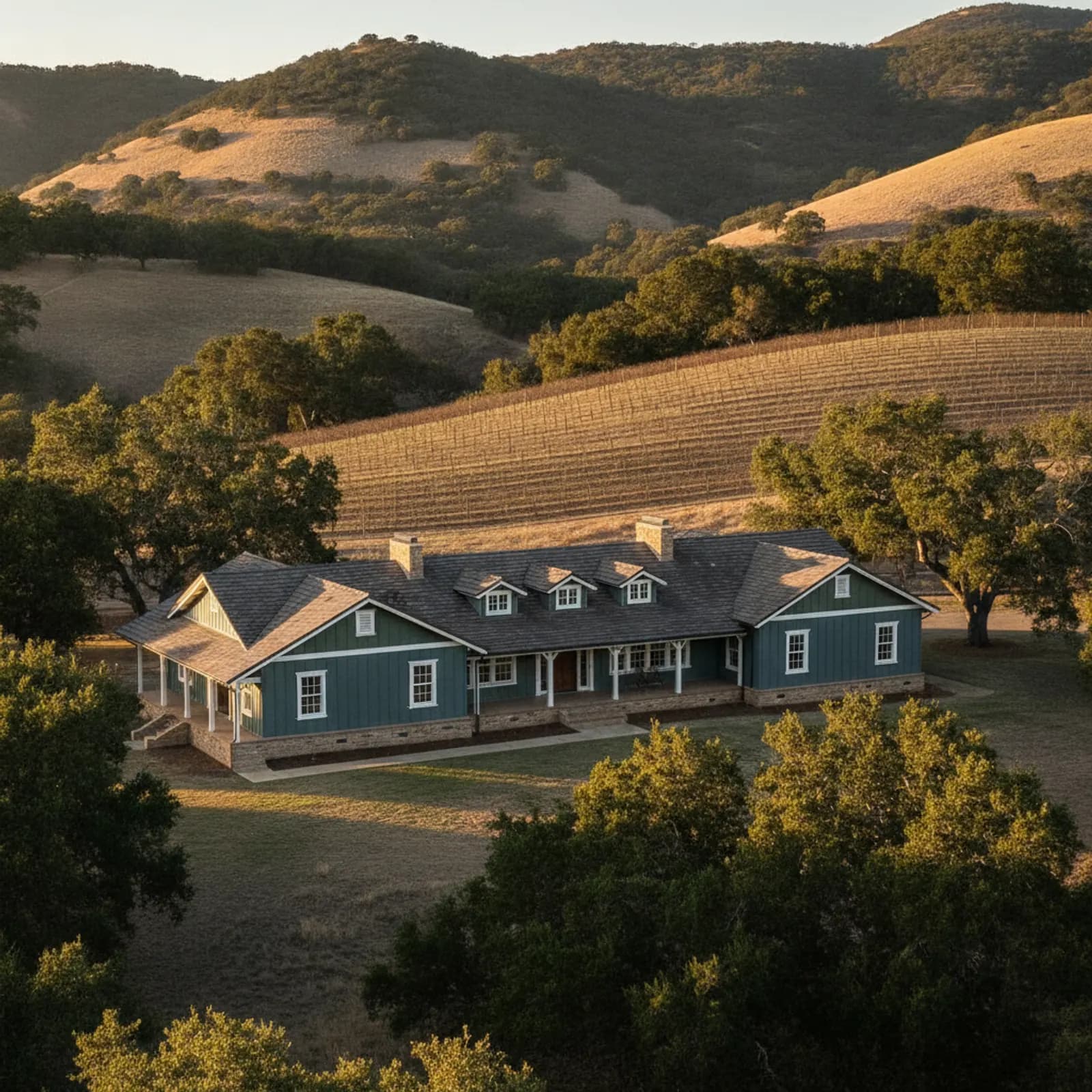 James Hardie Siding in Carmel Valley, CA James Hardie Siding for ranch homes on acreage in Carmel Valley, California