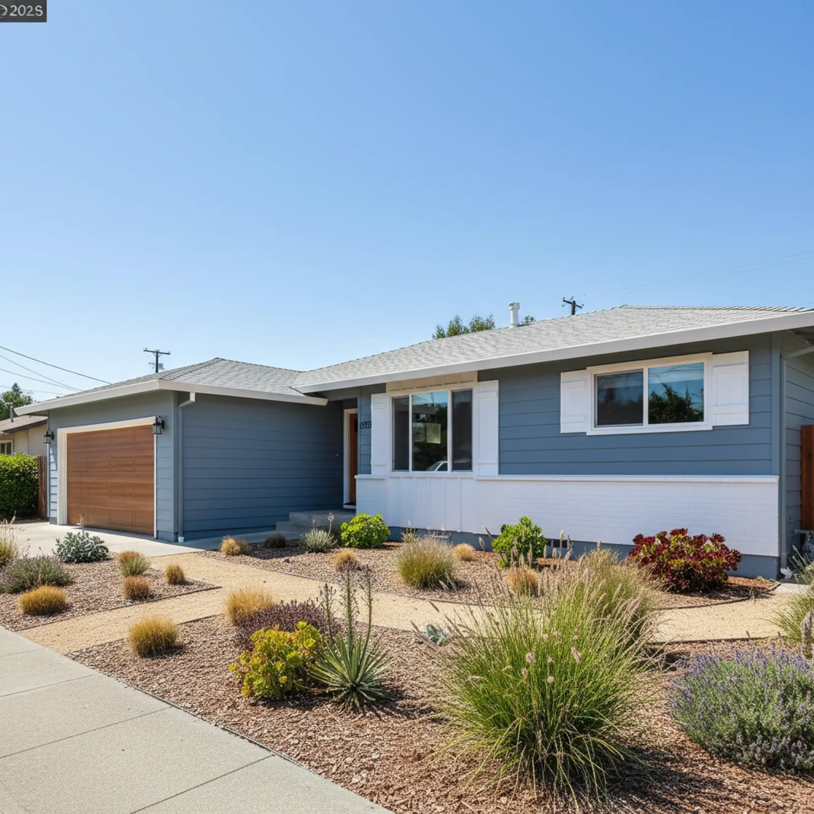 Fiber cement re-side, Citrus Heights CA Modern fiber cement siding on a 1970s ranch home in Citrus Heights California