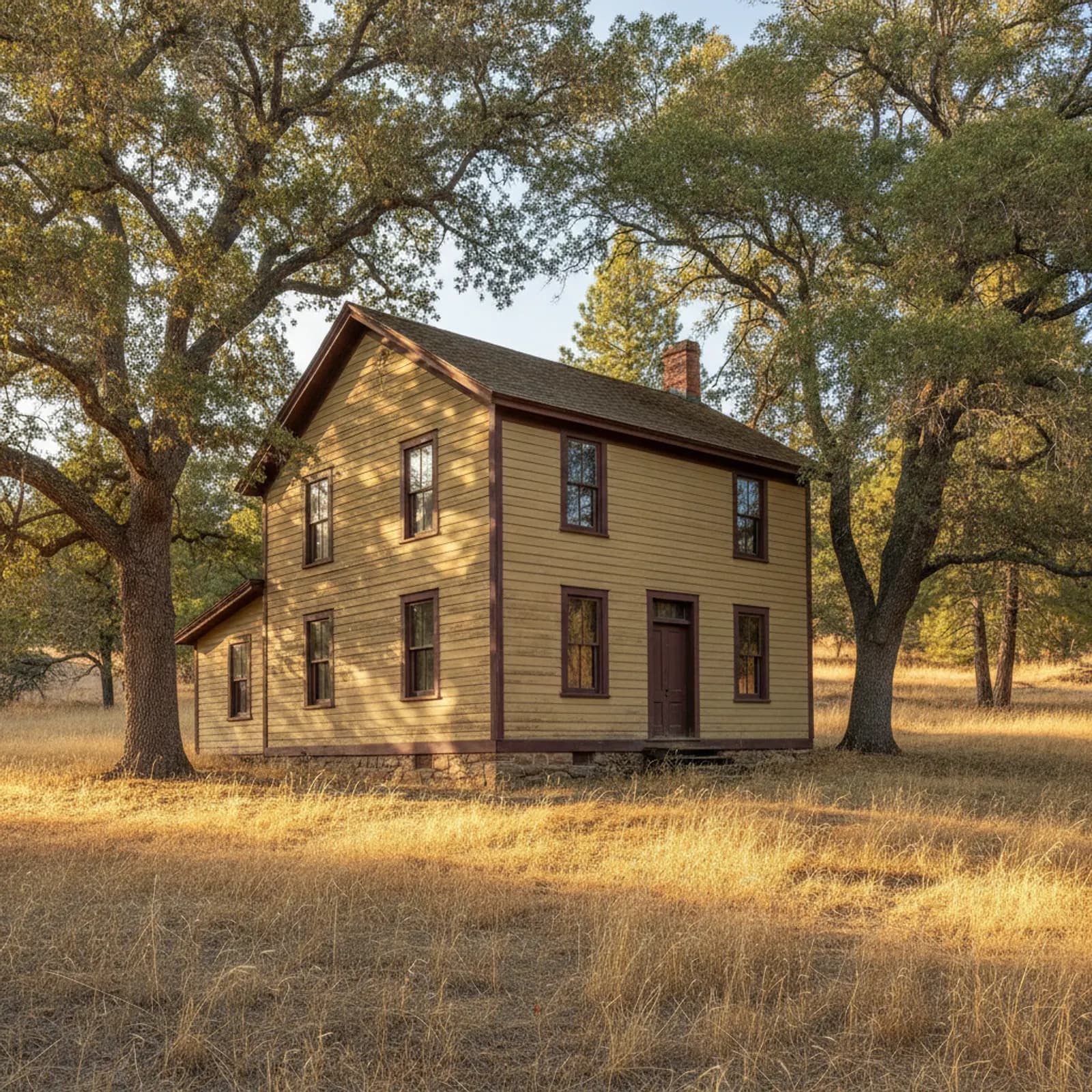 Historic re-side, Columbia CA Period-sensitive non-combustible fiber cement siding on a Gold Rush-era home near Columbia California