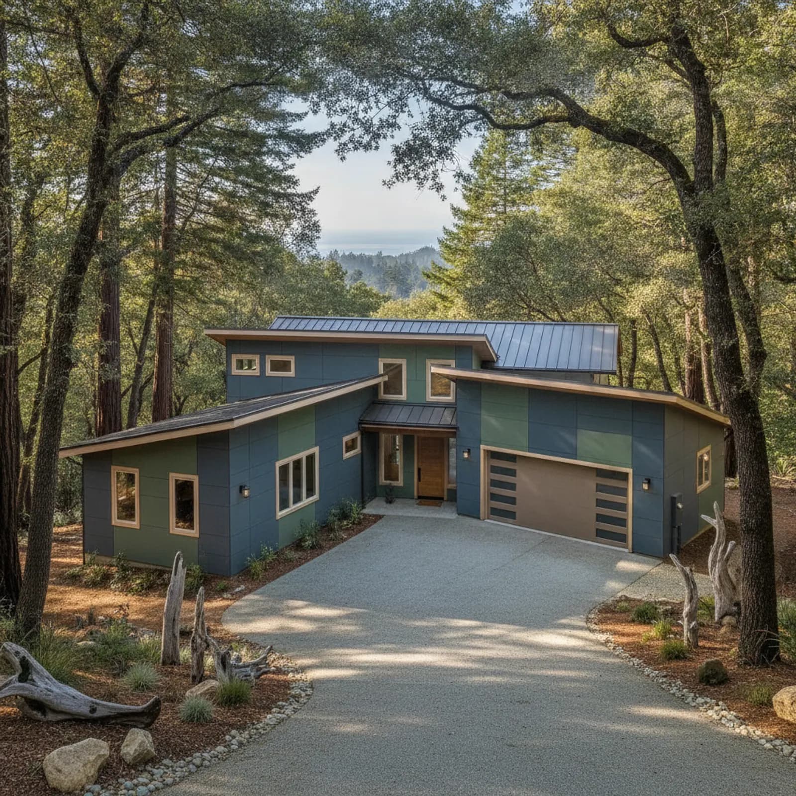 Fire-Resistant Siding in Corralitos, CA Fire-Resistant Siding for wooded foothill custom homes in Corralitos, California