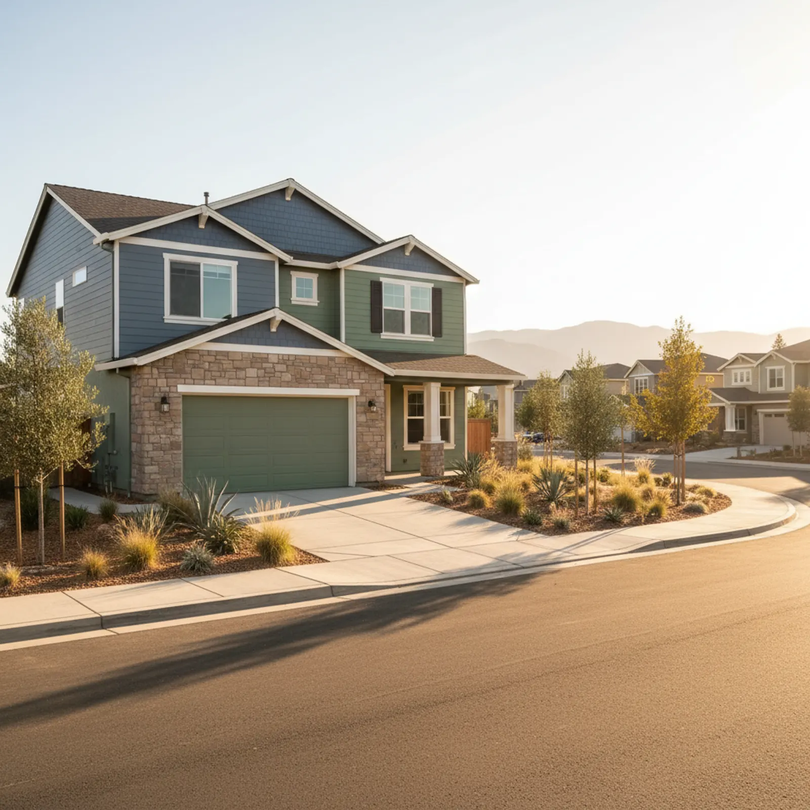 Fiber Cement Siding in Elk Grove, CA Fiber Cement Siding for large 2000s master-planned tracts in Elk Grove, California