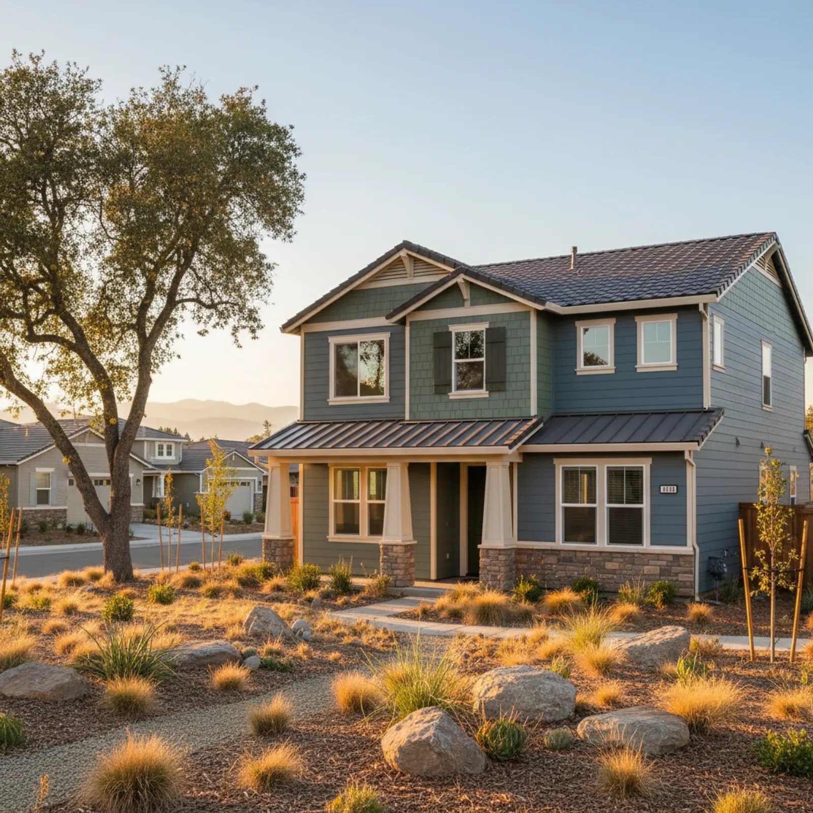 Fire-Resistant Siding in Elk Grove, CA Fire-Resistant Siding for large 2000s master-planned tracts in Elk Grove, California