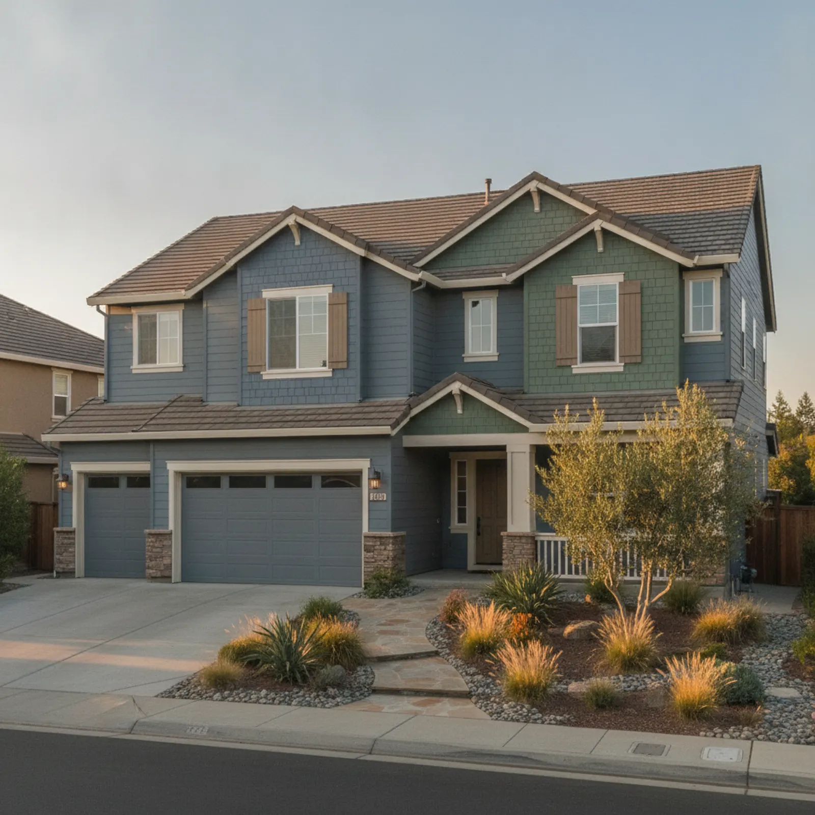 James Hardie Siding in Gold River, CA James Hardie Siding for 1990s master-planned executive homes in Gold River, California