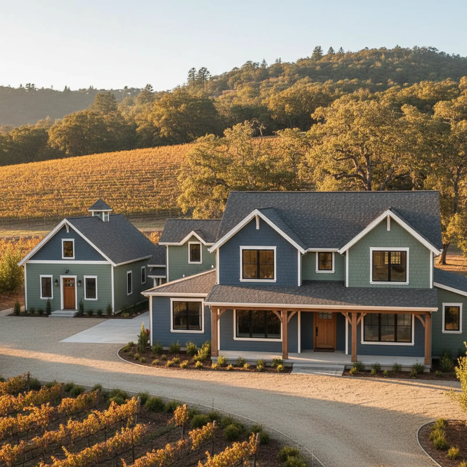 Fiber Cement Siding in Healdsburg, CA Fiber Cement Siding for premium wine-country estates in Healdsburg, California