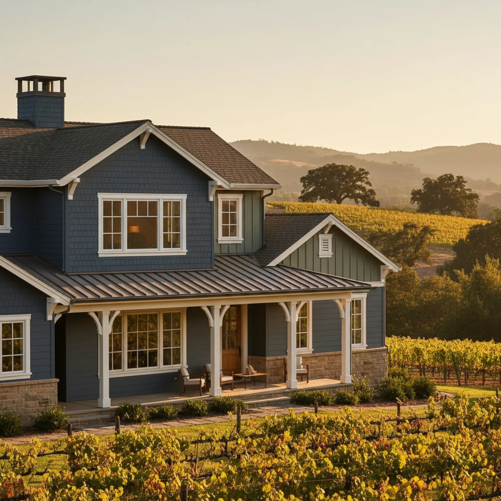 James Hardie Siding in Healdsburg, CA James Hardie Siding for premium wine-country estates in Healdsburg, California