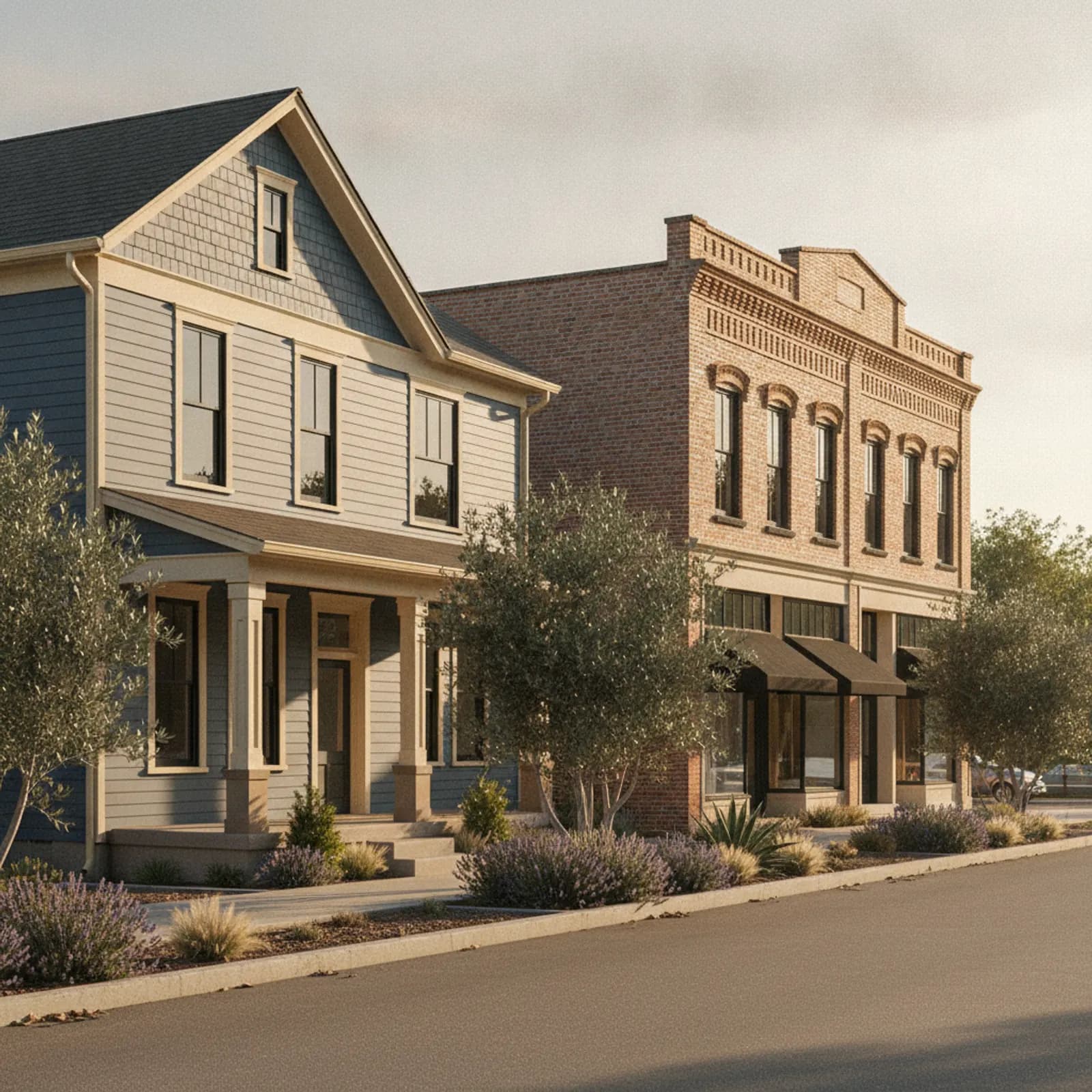 Fiber Cement Siding in Ione, CA Fiber Cement Siding for historic downtown homes and brick commercial buildings in Ione, California