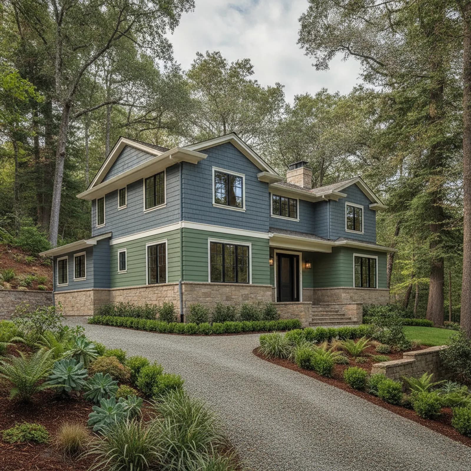 Fiber Cement Siding in Kentfield, CA Fiber Cement Siding for wooded-hillside custom estates in Kentfield, California