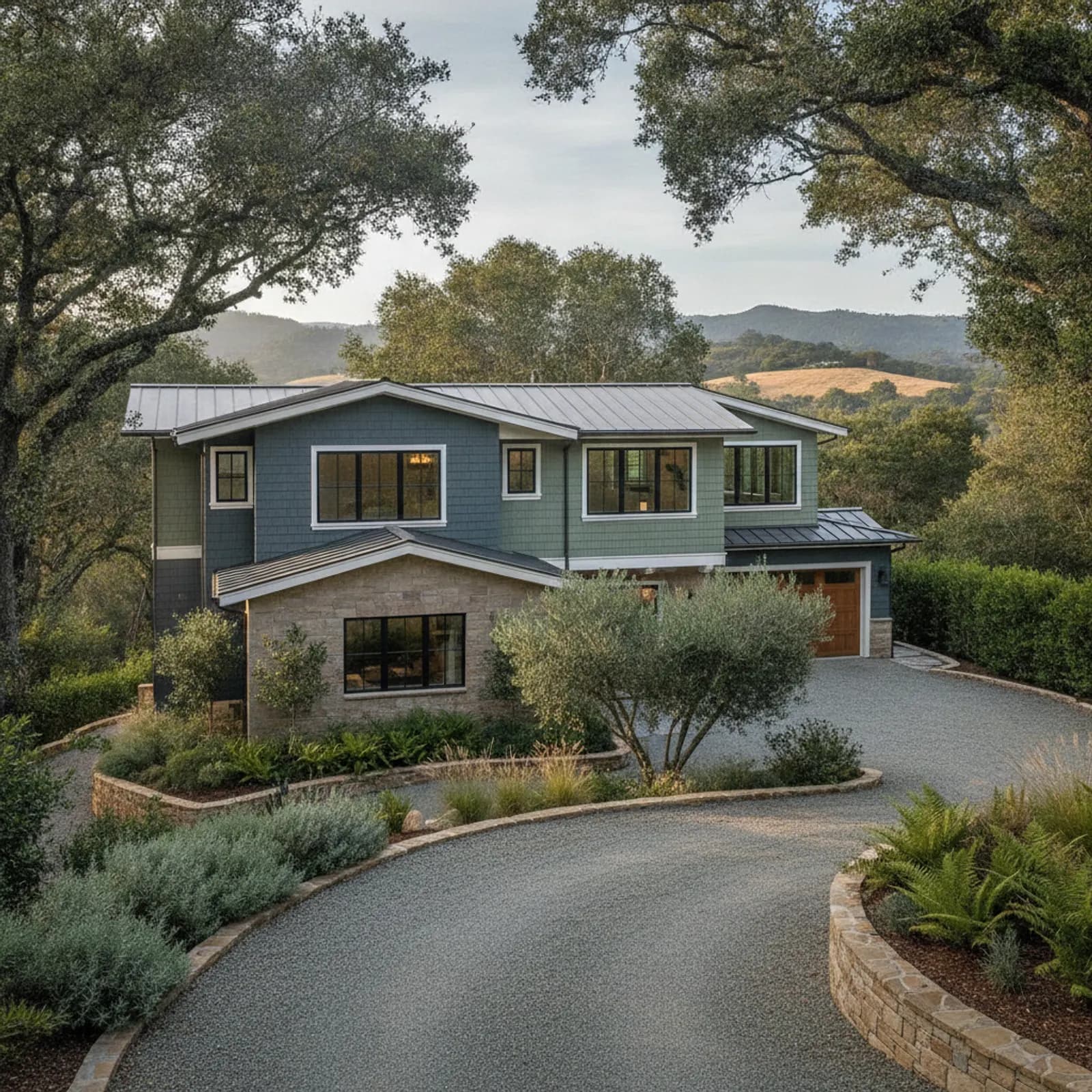 Fiber Cement Siding in Los Altos Hills, CA Fiber Cement Siding for large custom estates in Los Altos Hills, California