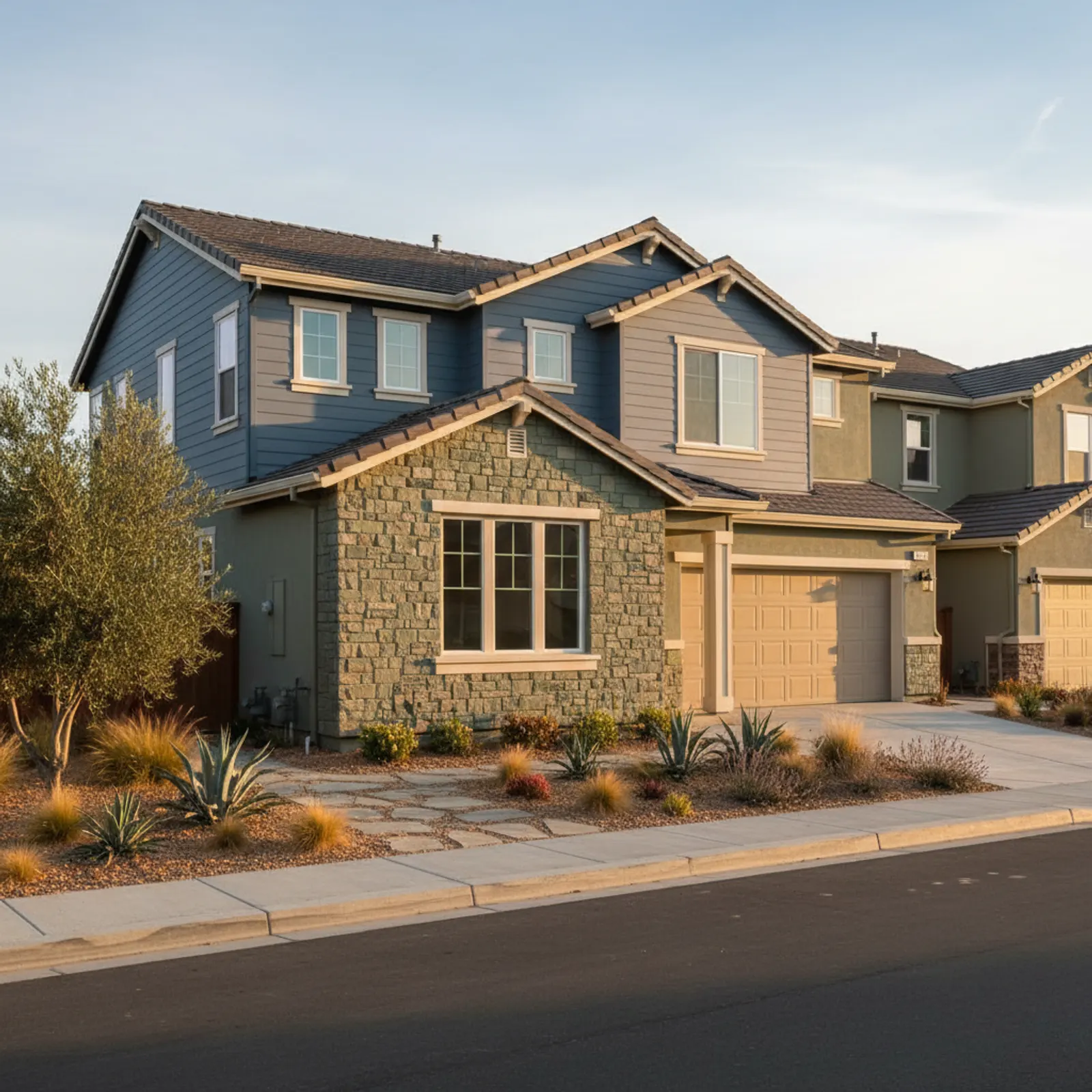 Fire-Resistant Siding in Morgan Hill, CA Fire-Resistant Siding for newer master-planned homes in Morgan Hill, California