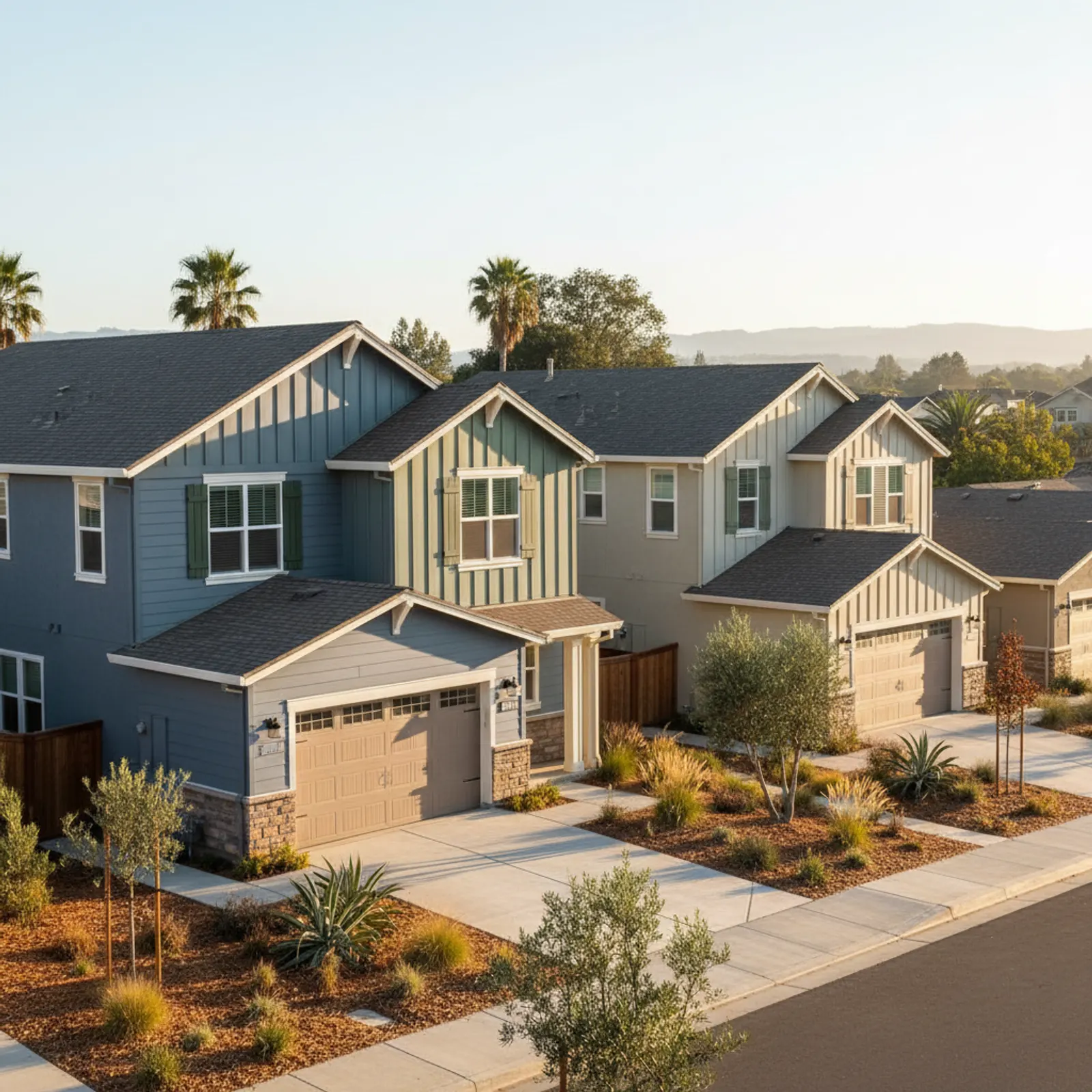 James Hardie Siding in Morgan Hill, CA James Hardie Siding for newer master-planned homes in Morgan Hill, California