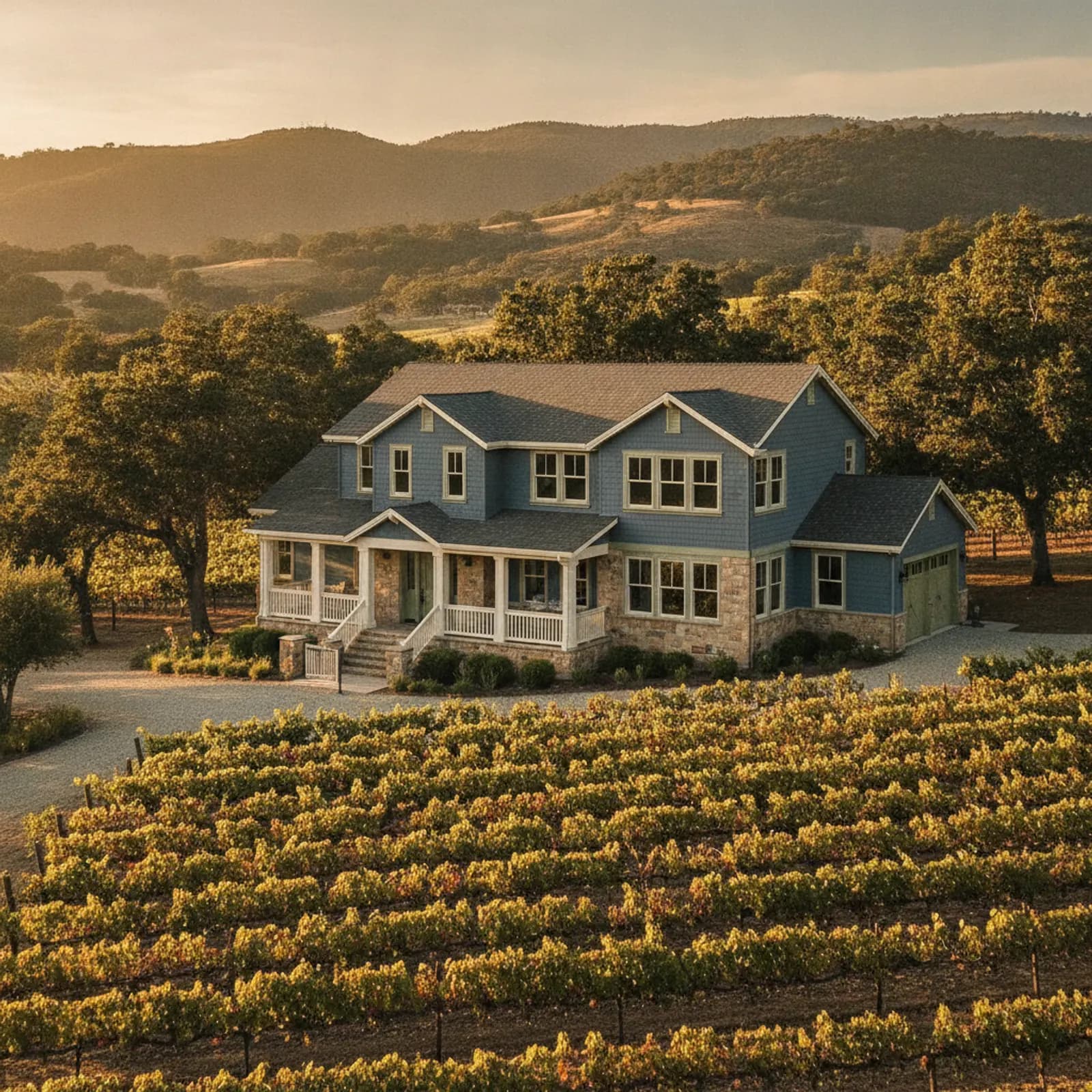 Siding in Oakville, CA Siding for estate residences on working vineyards in Oakville, California