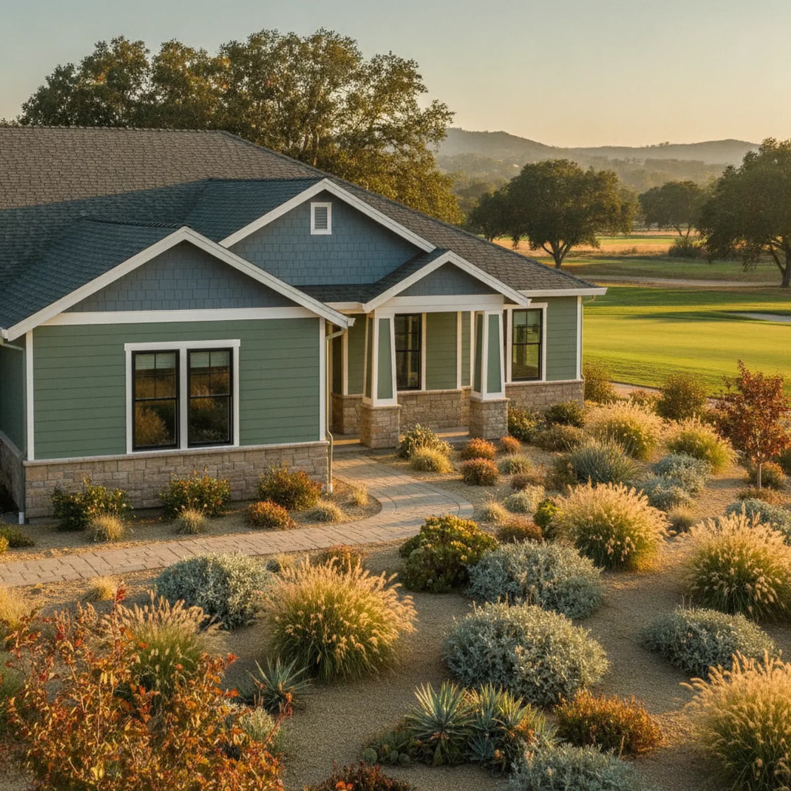 Fiber Cement Siding in Rancho Murieta, CA Fiber Cement Siding for gated golf-course custom homes in Rancho Murieta, California