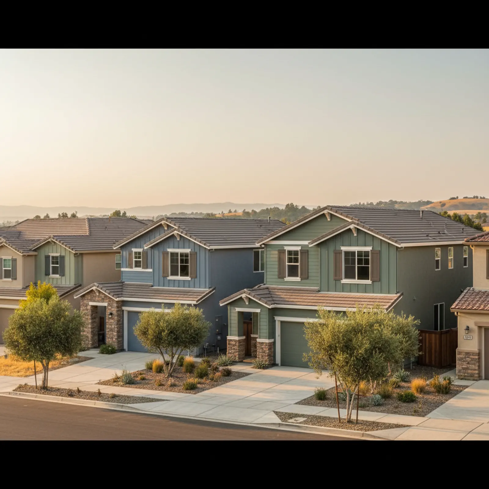 Fire-Resistant Siding in Roseville, CA Fire-Resistant Siding for master-planned tract homes in Roseville, California