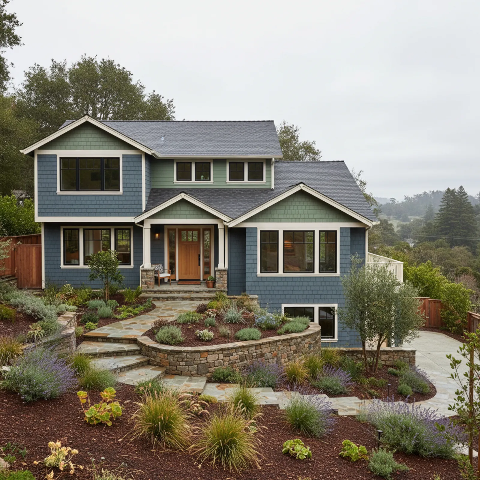 Fiber Cement Siding in San Anselmo, CA Fiber Cement Siding for Ross Valley hillside homes in San Anselmo, California