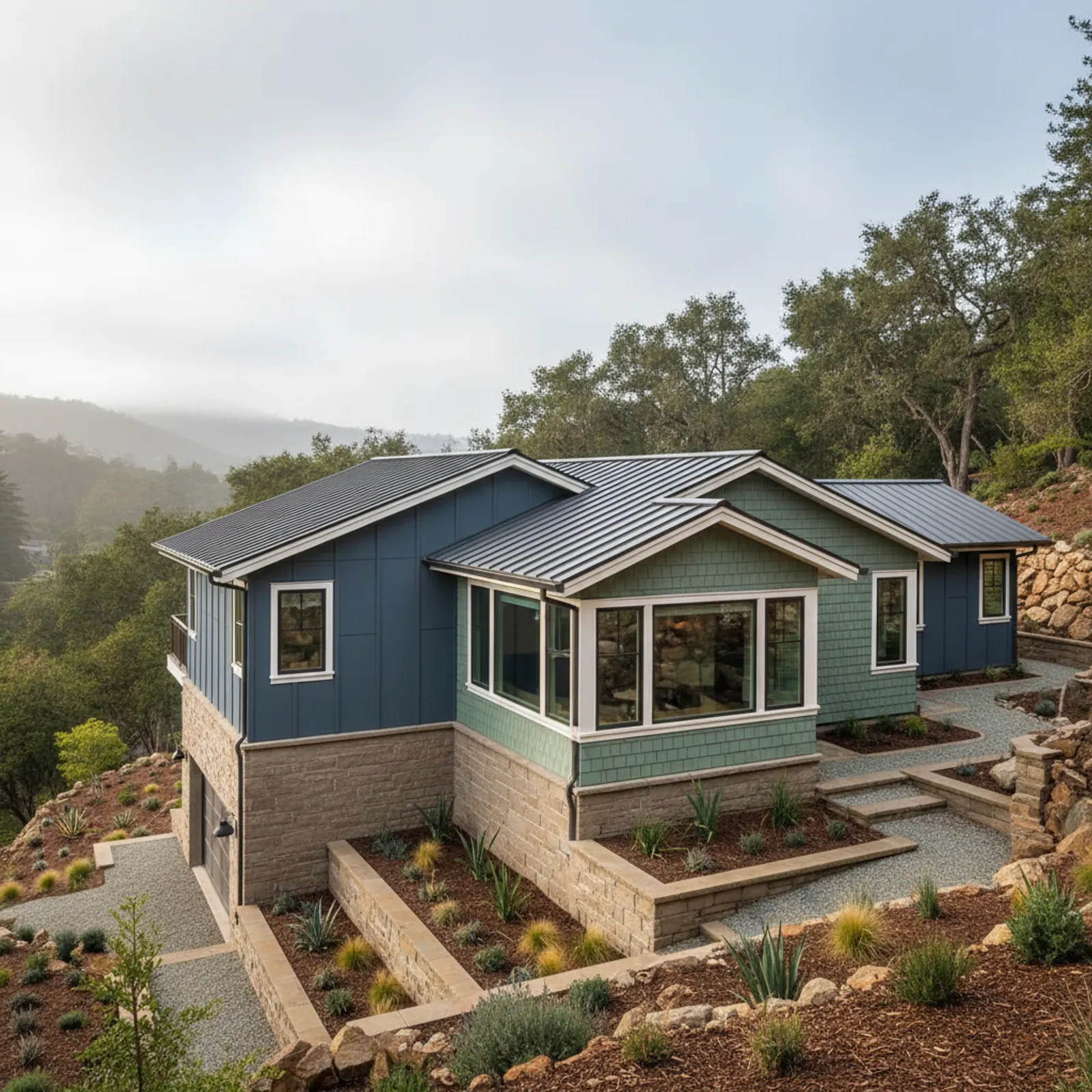 Fire-Resistant Siding in San Anselmo, CA Fire-Resistant Siding for Ross Valley hillside homes in San Anselmo, California