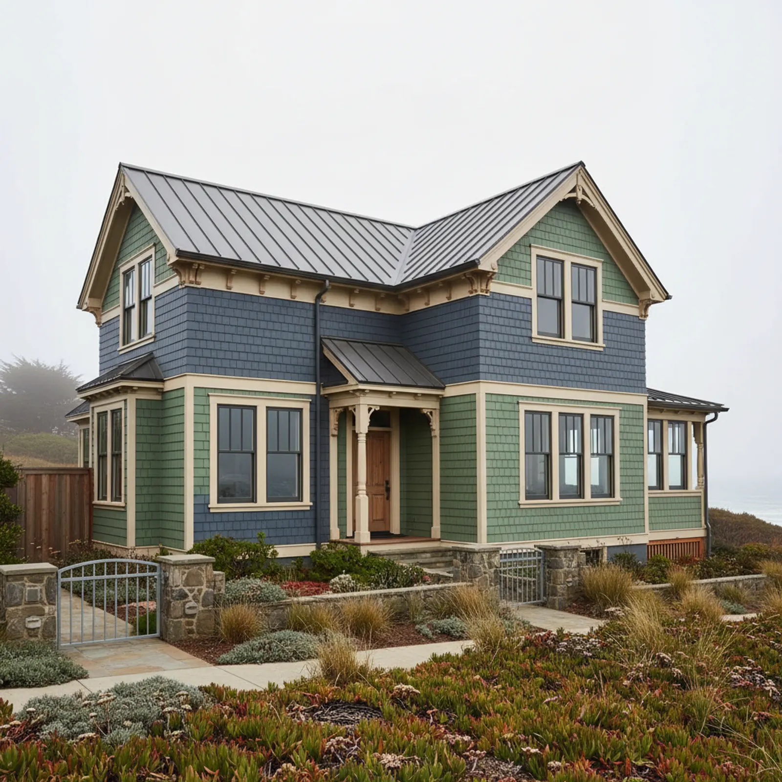 Fire-Resistant Siding in Santa Cruz, CA Fire-Resistant Siding for coastal Victorian and beach homes in Santa Cruz, California