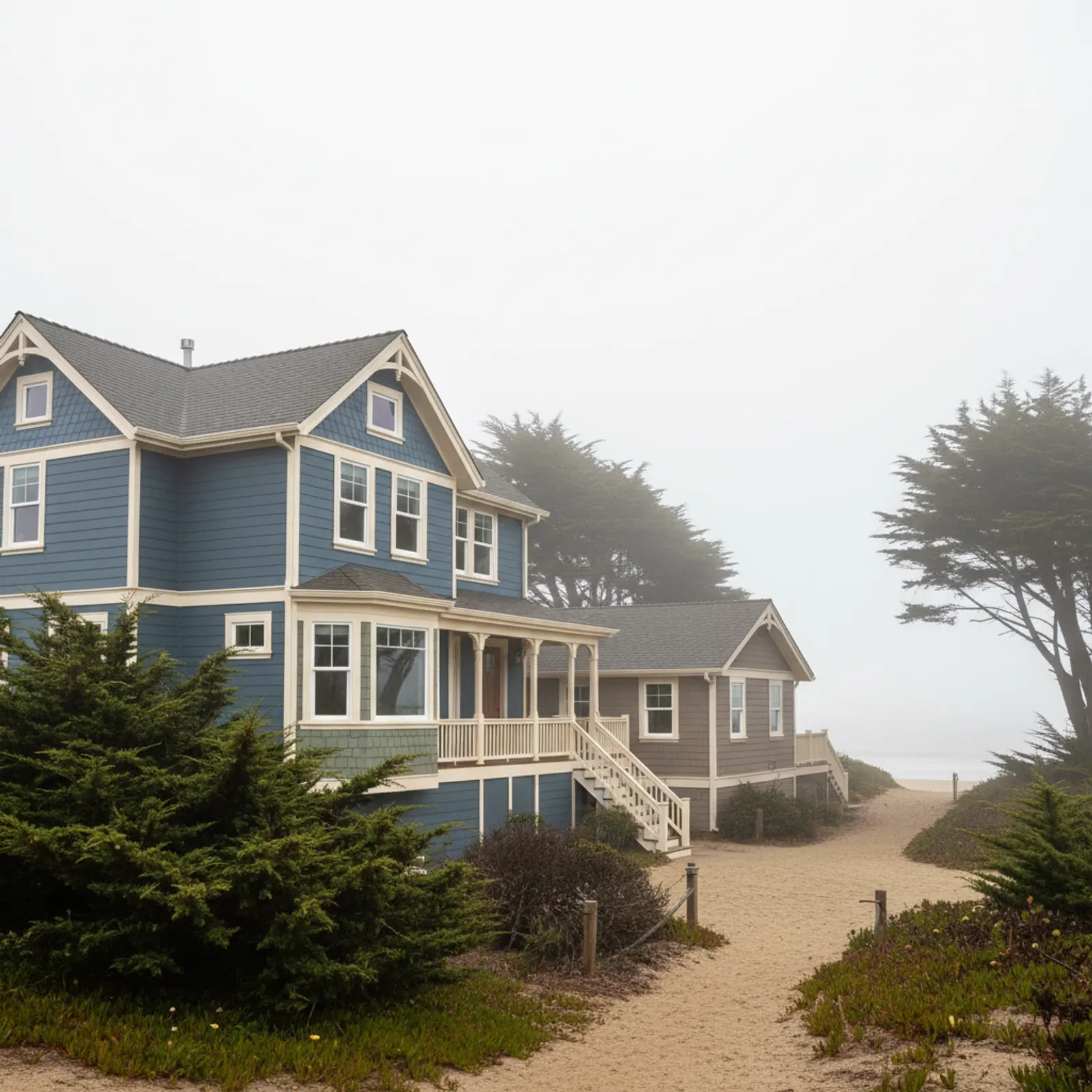 Siding in Santa Cruz, CA Siding for coastal Victorian and beach homes in Santa Cruz, California