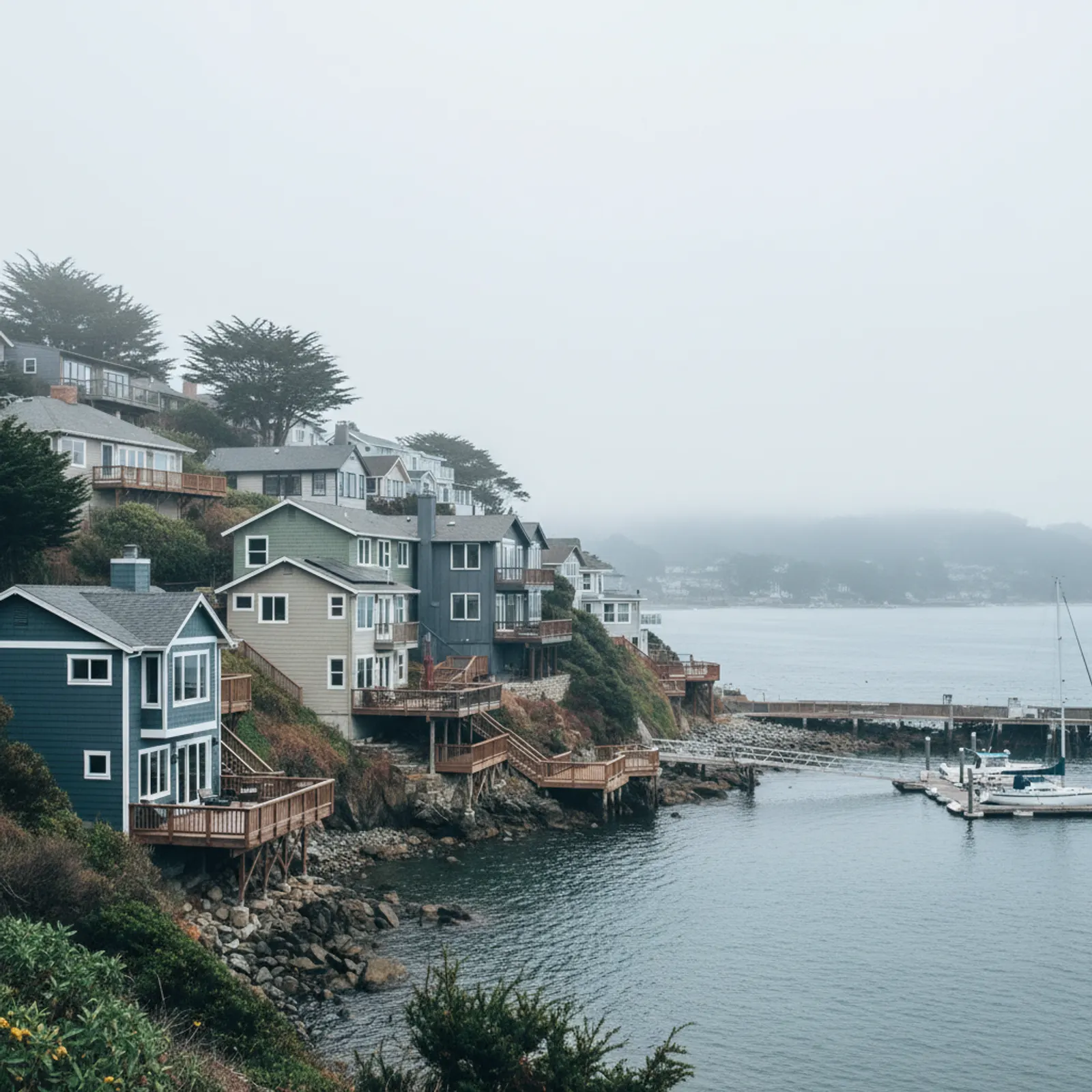 James Hardie Siding in Sausalito, CA James Hardie Siding for hillside and waterfront homes in Sausalito, California
