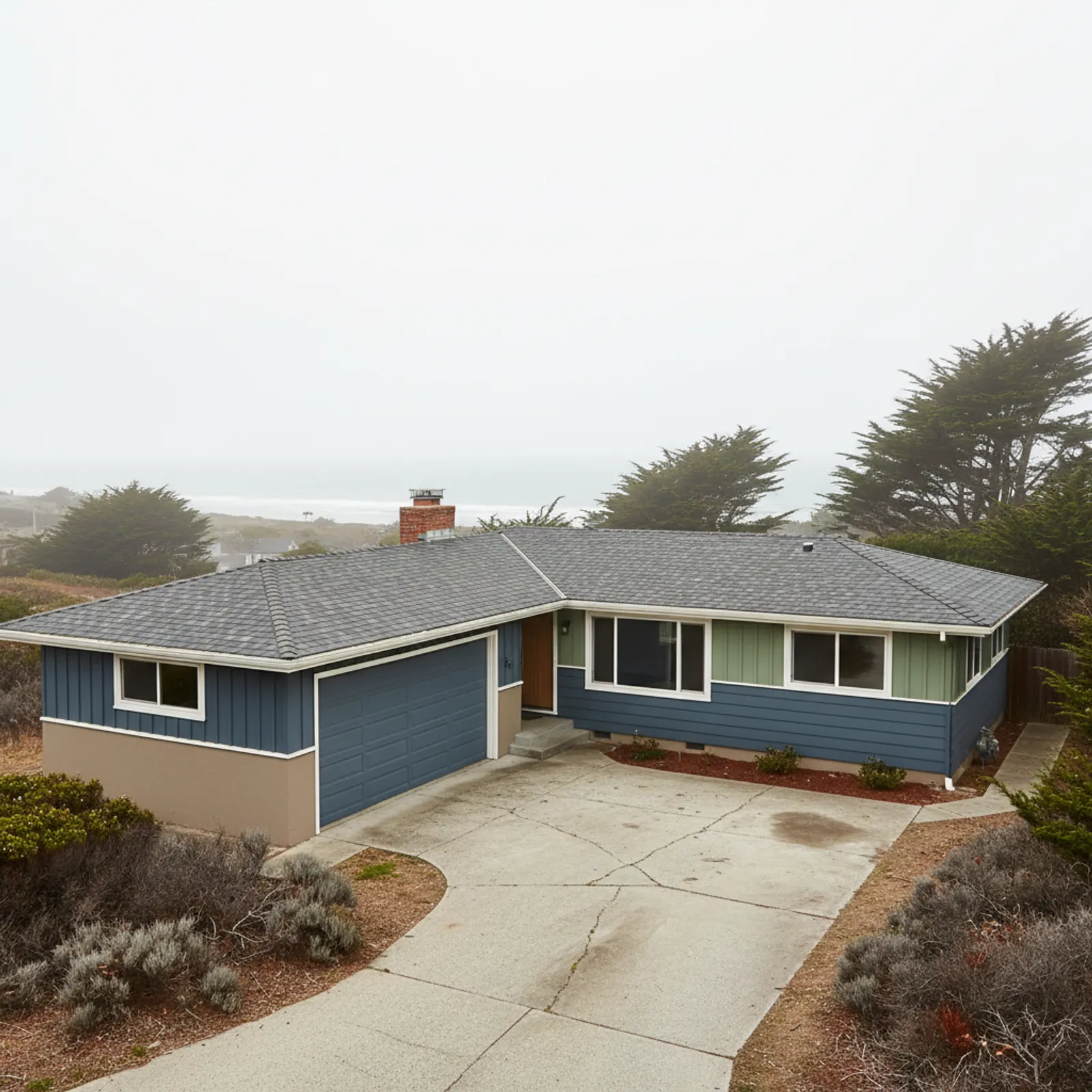 Fire-Resistant Siding in Seaside, CA Fire-Resistant Siding for postwar coastal tract homes in Seaside, California