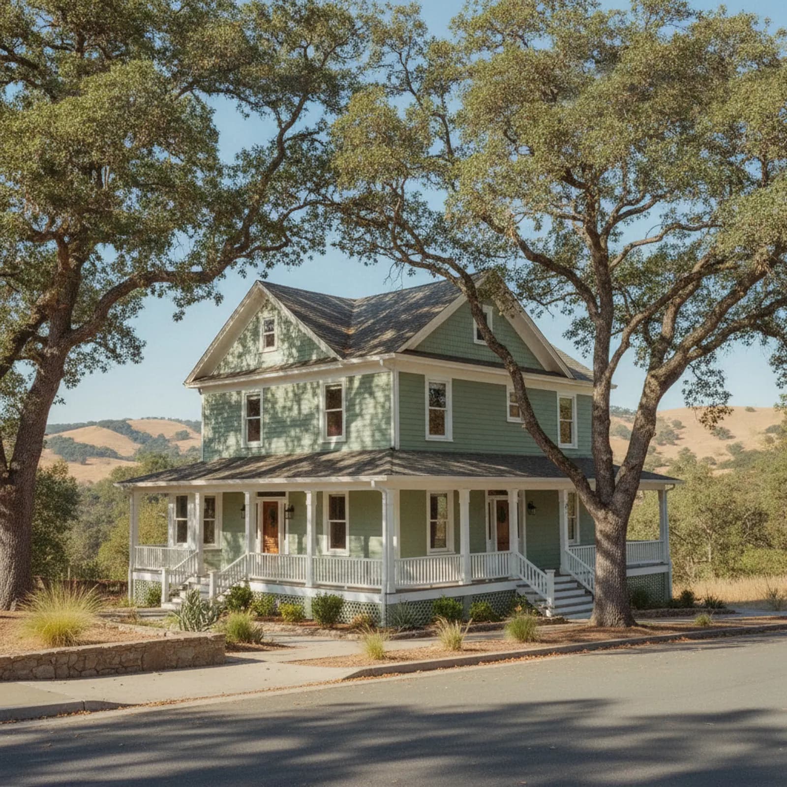Historic re-side, Sonora CA Period-sensitive non-combustible fiber cement siding on a historic home in Sonora California