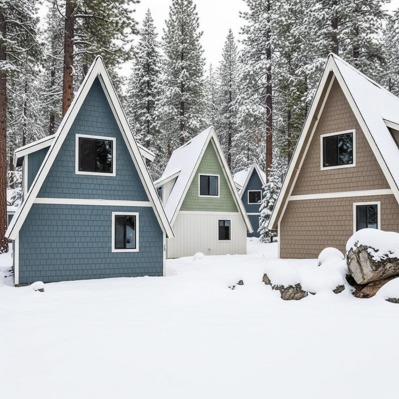 Fiber Cement Siding in South Lake Tahoe, CA Fiber Cement Siding for older Tahoe cabins and A-frames in South Lake Tahoe, California