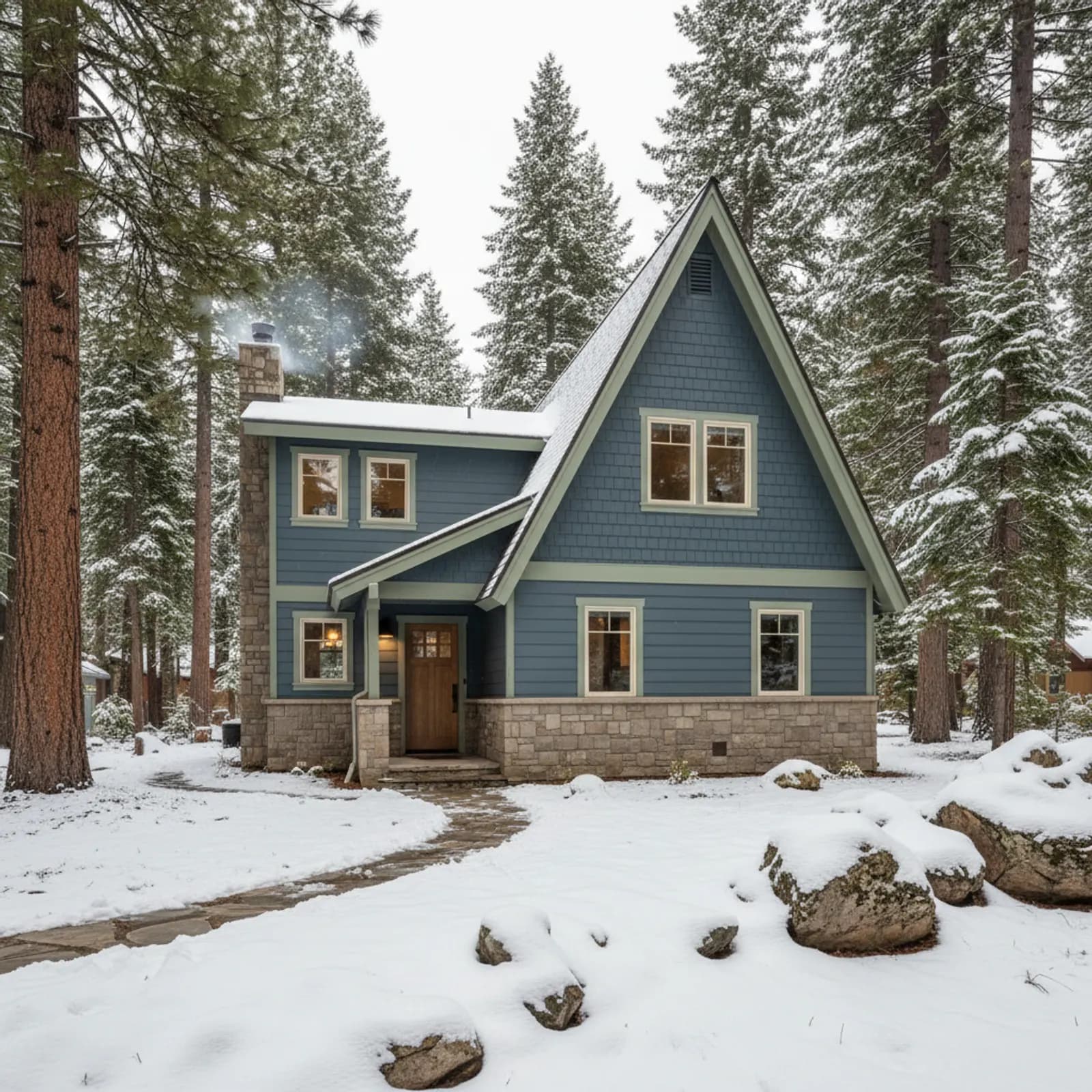 Siding in South Lake Tahoe, CA Siding for older Tahoe cabins and A-frames in South Lake Tahoe, California