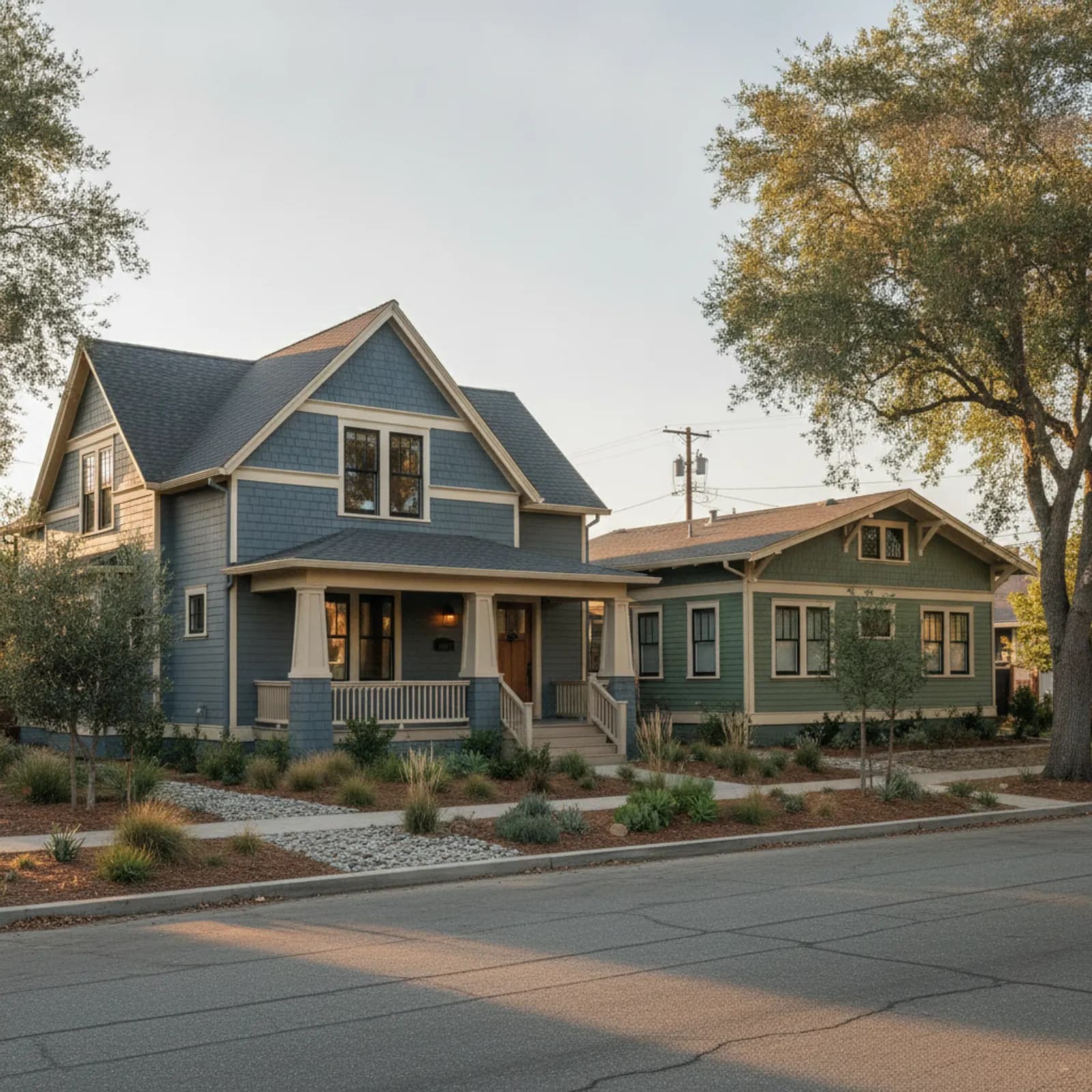 Fiber Cement Siding in Stockton, CA Fiber Cement Siding for early-1900s Victorian and Craftsman homes in the historic core in Stockton, California