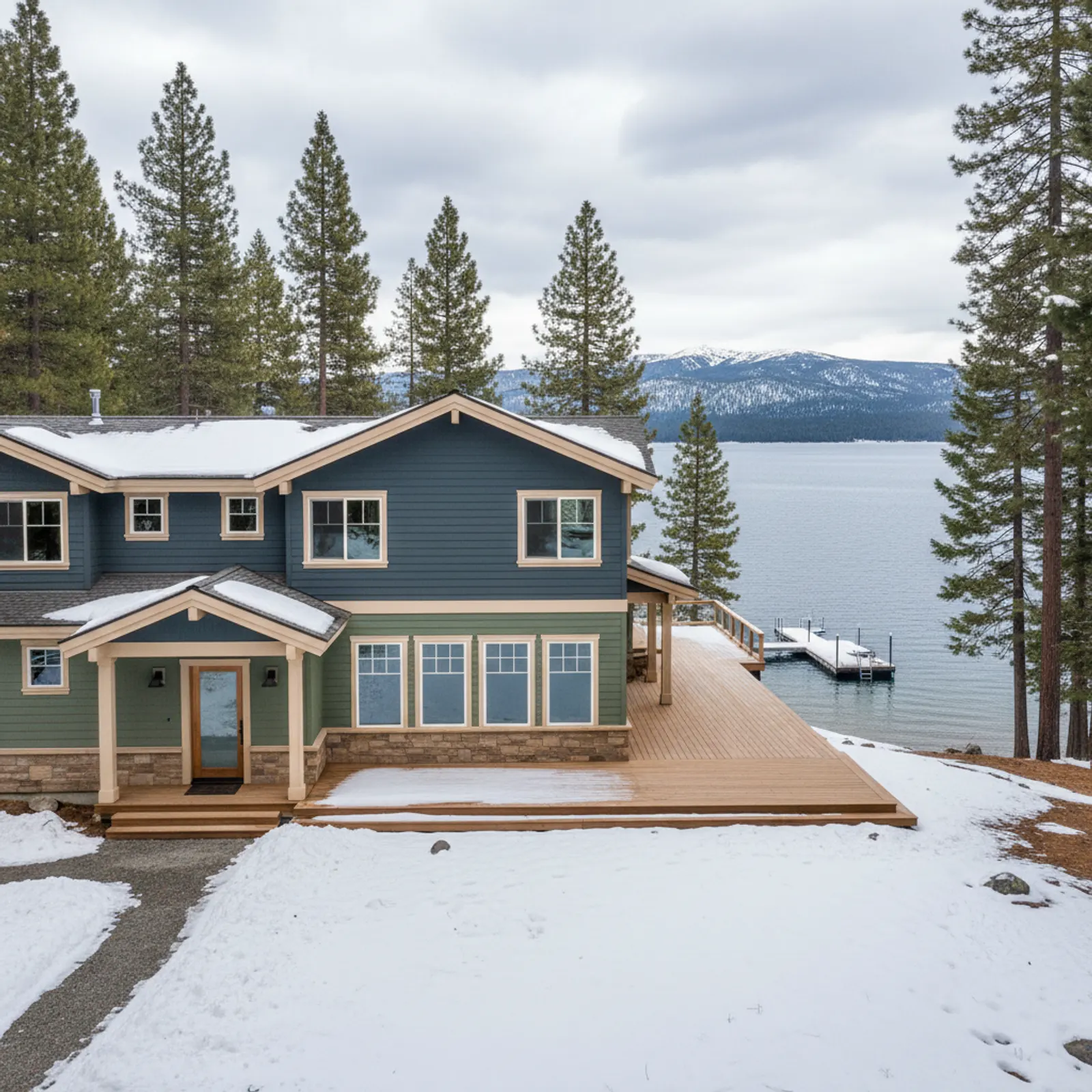 Siding in Tahoe City, CA Siding for Tahoe lakefront and near-shore homes in Tahoe City, California