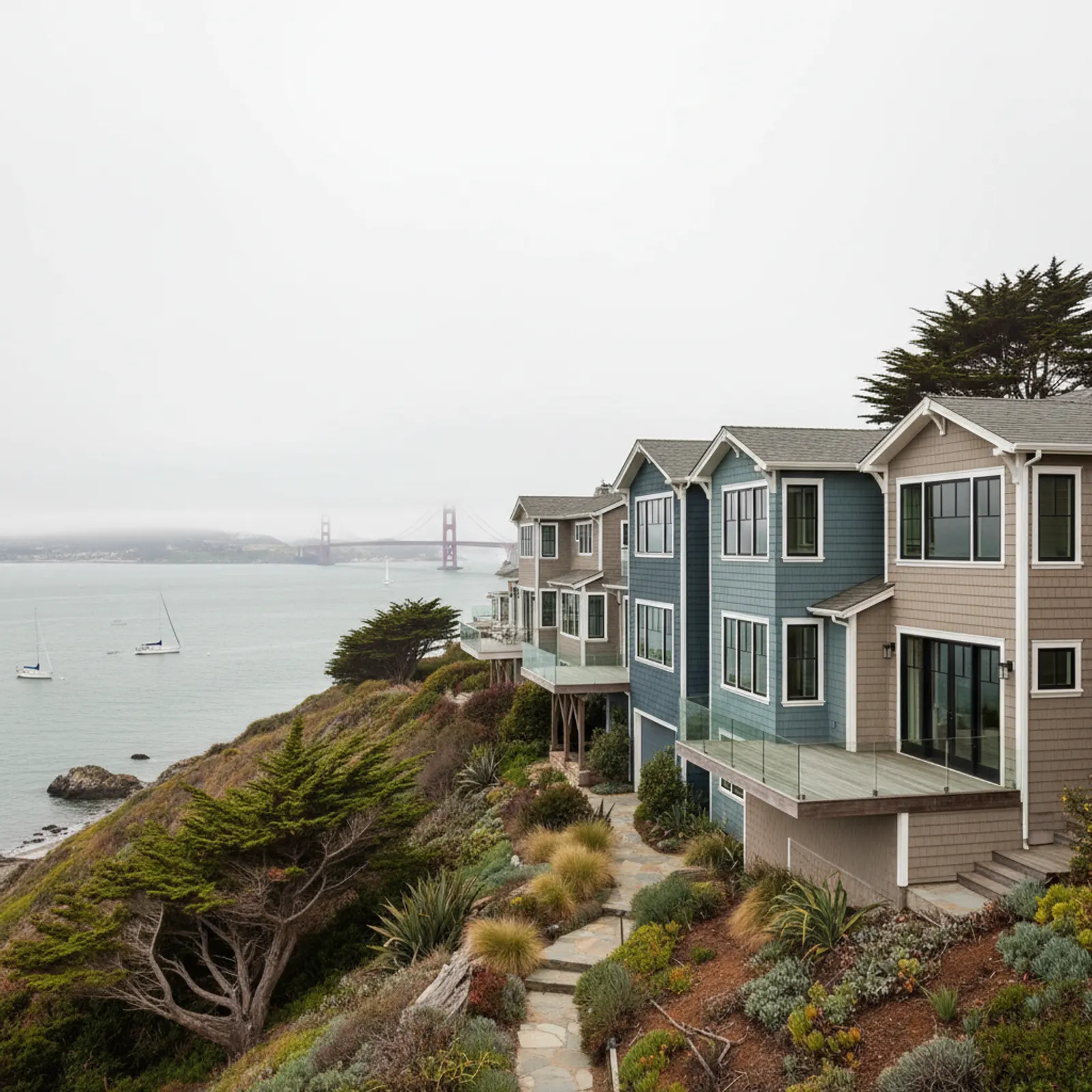 Fiber Cement Siding in Tiburon, CA Fiber Cement Siding for premium waterfront and hillside estates in Tiburon, California