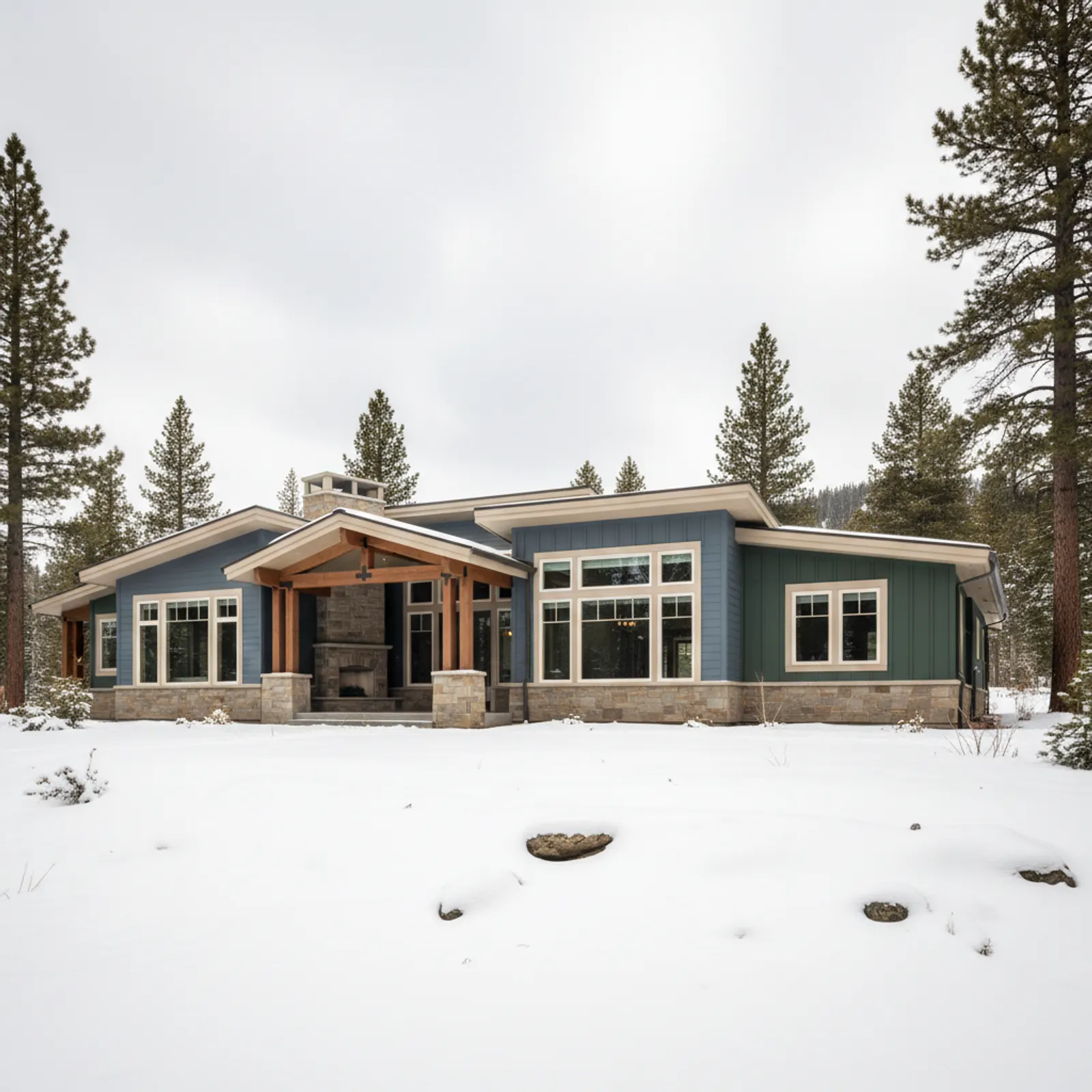 James Hardie Siding in Truckee, CA James Hardie Siding for mountain-modern custom homes in Truckee, California