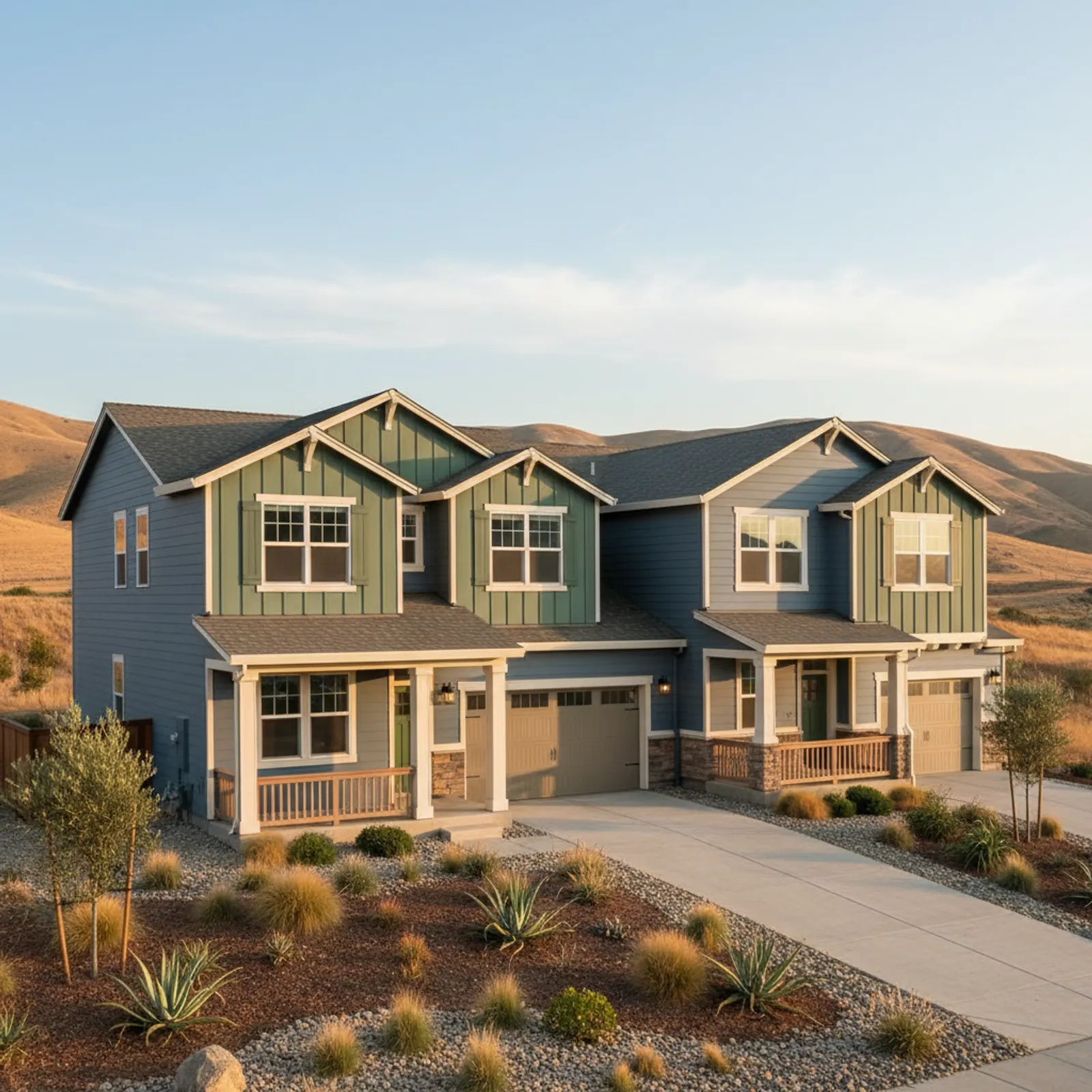 James Hardie Siding in Vacaville, CA James Hardie Siding for tract homes in Vacaville, California