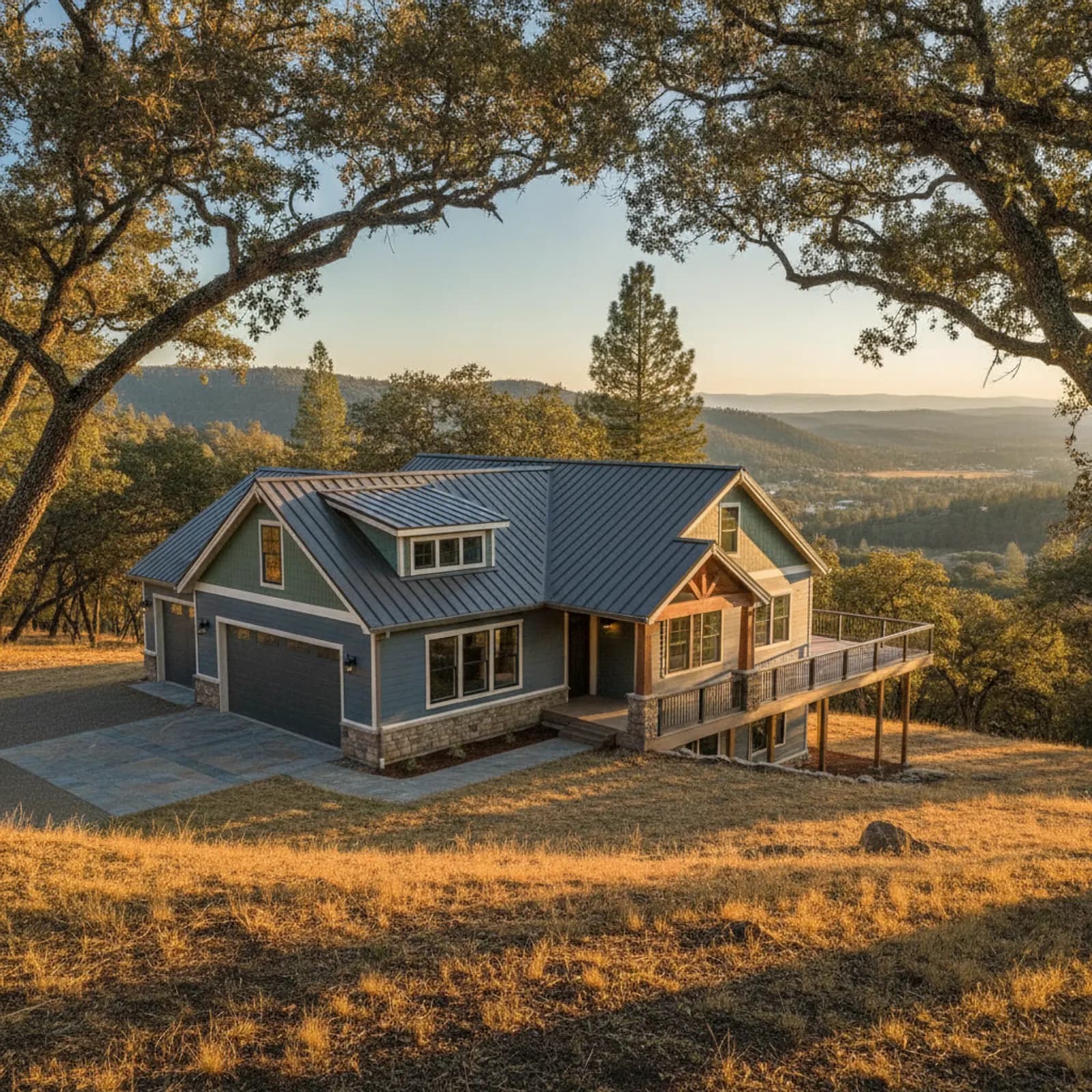 Fiber Cement Siding in Weimar, CA Fiber Cement Siding for rural ridge-top acreage homes in Weimar, California