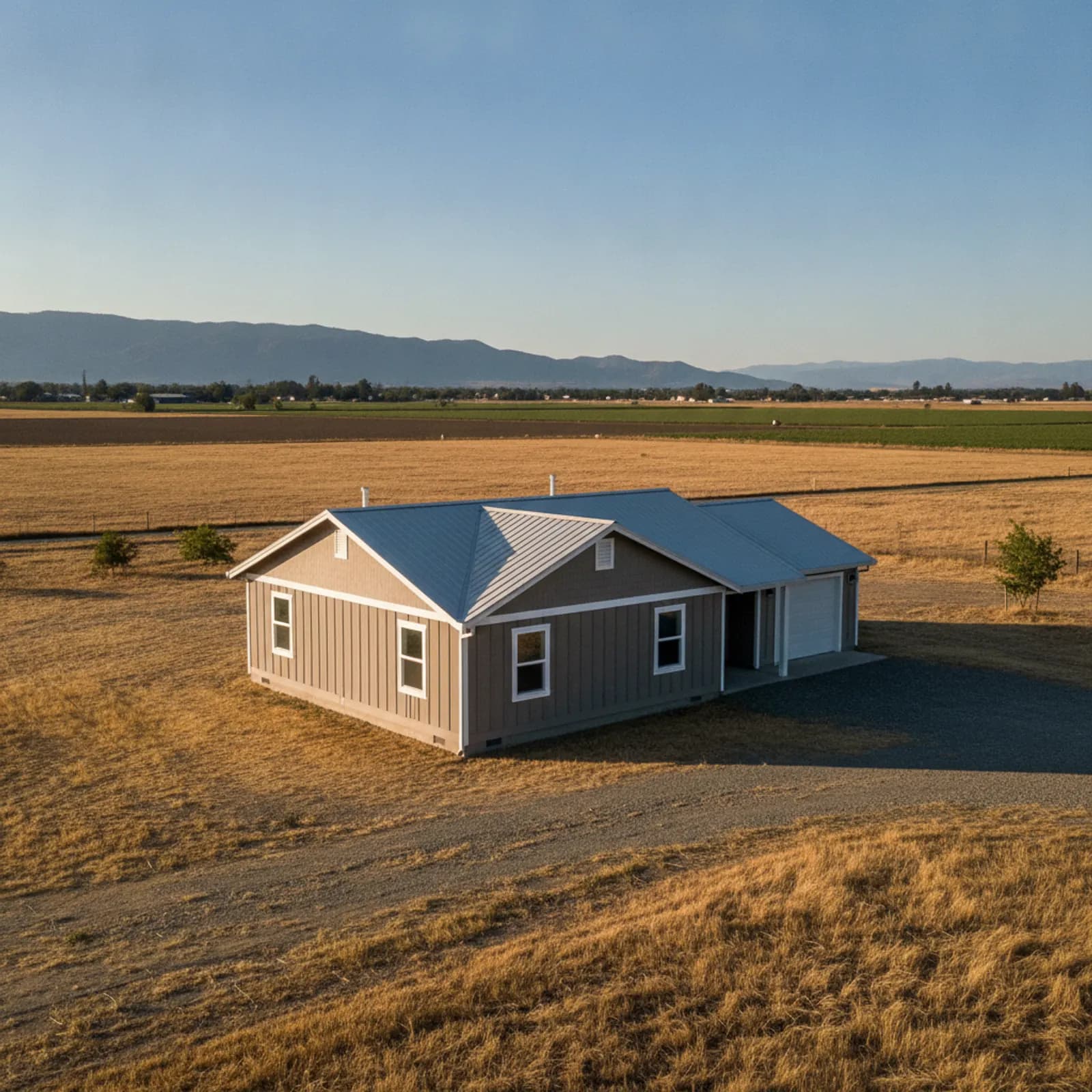 Fiber cement re-side, Williams CA Heat-durable fiber cement siding on a valley home in Williams California near the Interstate 5 crossroads