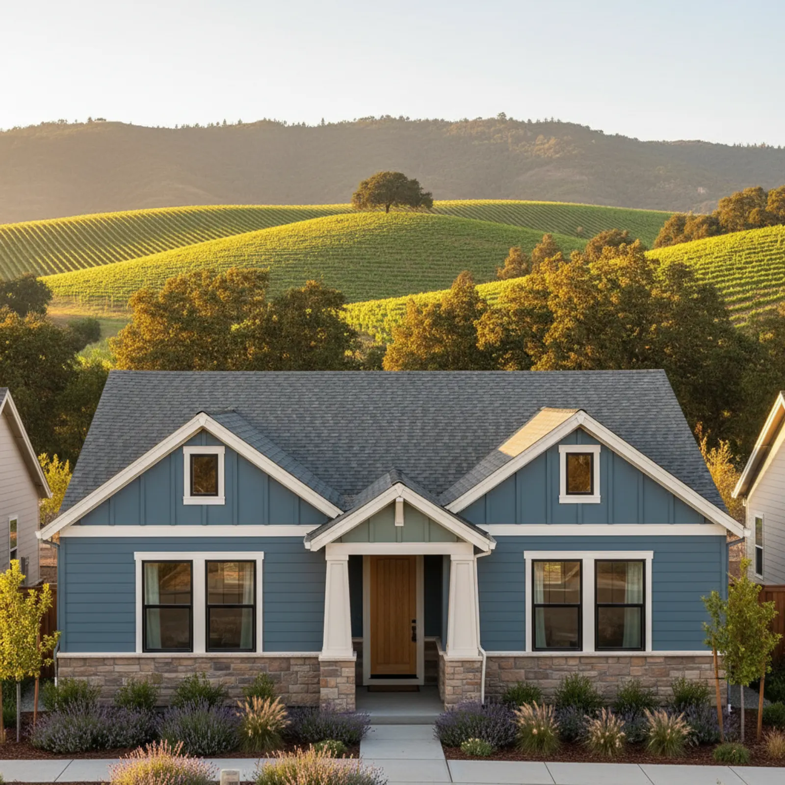 Fiber Cement Siding in Windsor, CA Fiber Cement Siding for newer master-planned homes in Windsor, California