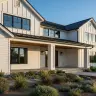 James Hardie fiber cement siding on a Northern California farmhouse exterior