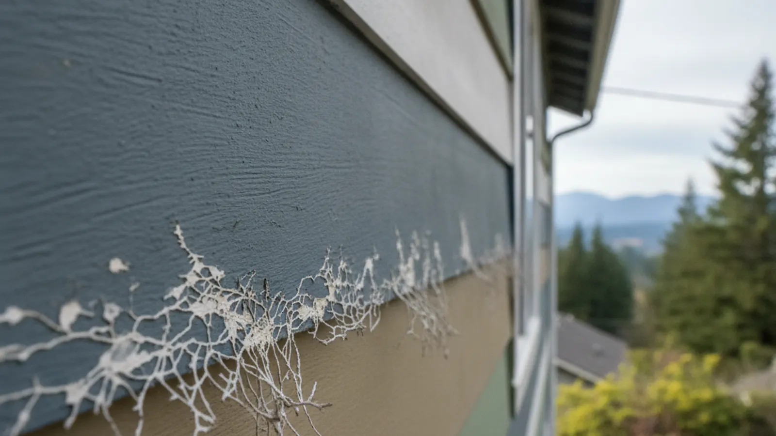 Failing LP Inner-Seal OSB lap siding cracking and crumbling along the bottom lap edges