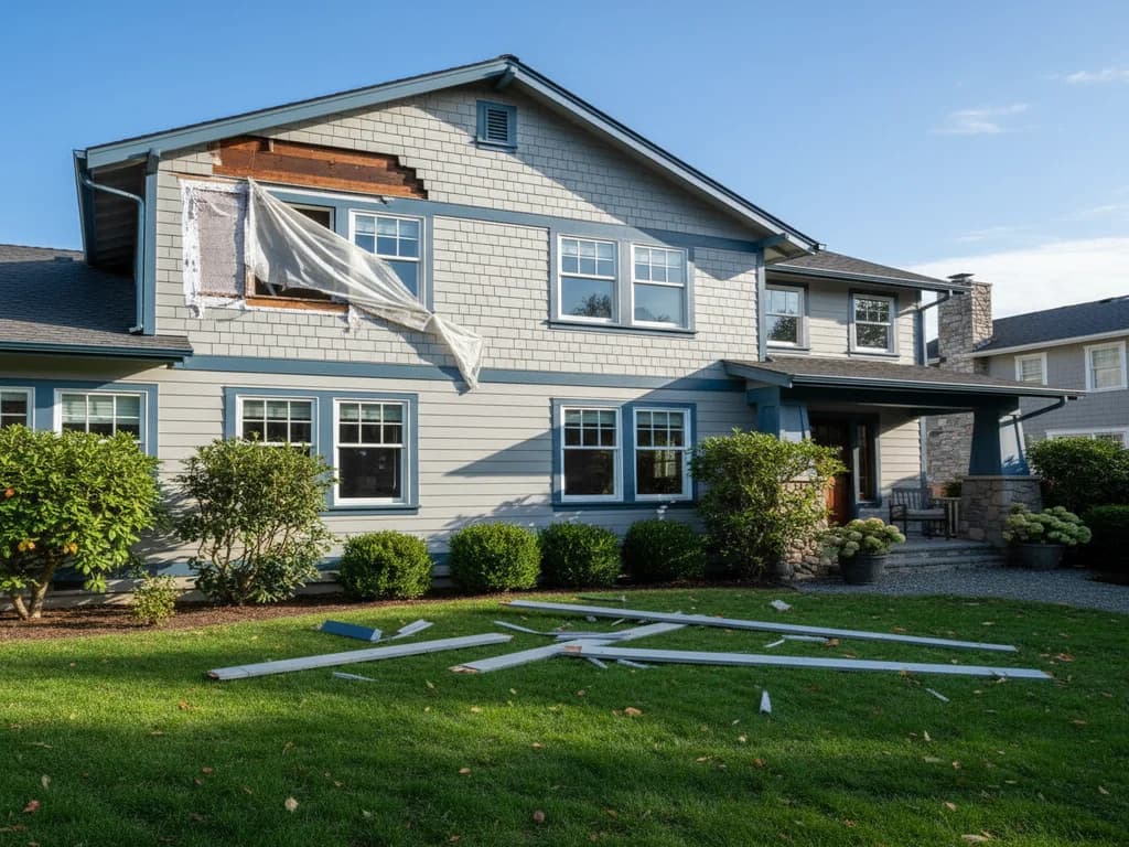 Insurance Claim Siding Replacement